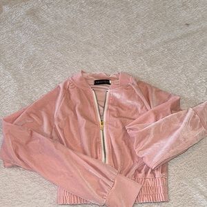 Pink Velour Jacket